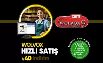 Wolvox 9 Hızlı Satış %40