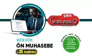 Wolvox 9 Çıktı %25 İndirim