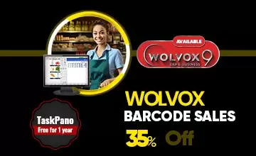 Wol9 Barcode Sales 35% Off + TaskPano