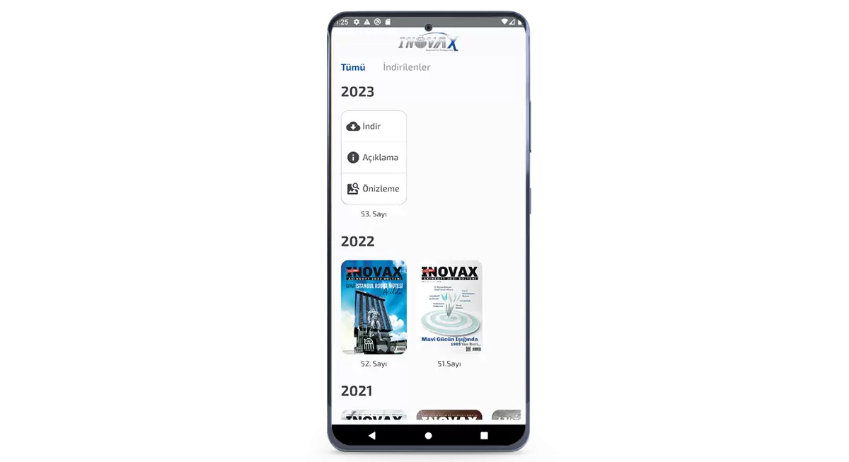  Inovax Dergisi (Android) / Programlar / AKINSOFT